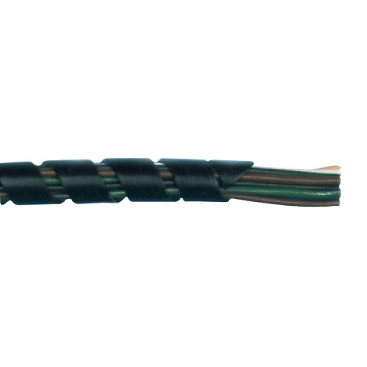 AMC Black Spiral Wire Sleeving (12mm - 50mm Diameter, 25m)