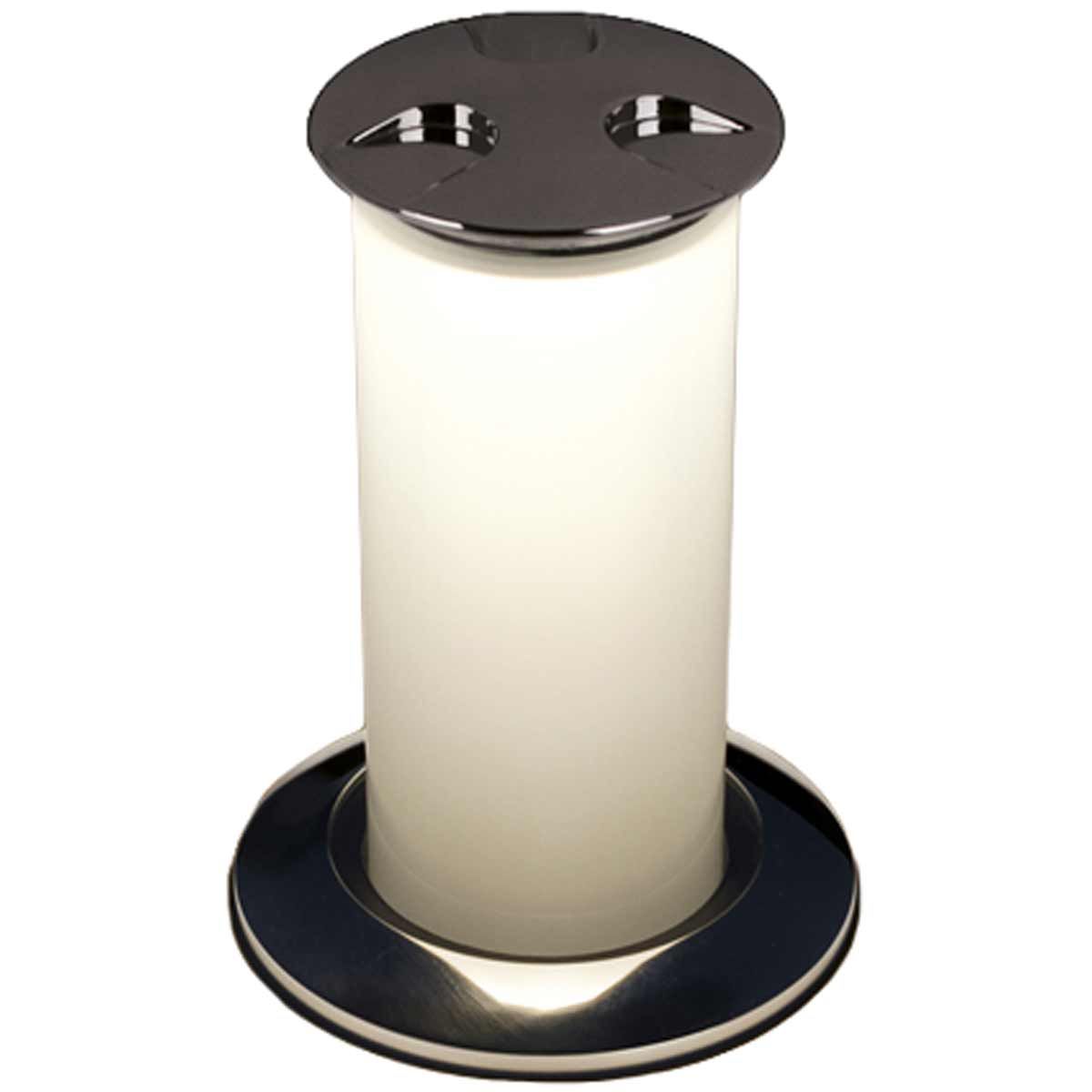 Quick Secret LED Light in Stainless Steel (3W / Warm White / 12 & 24V) 8-10751