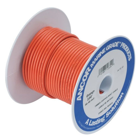 Ancor 1 Core 1mm² Tinned Orange Thin Wall Cable (75m)