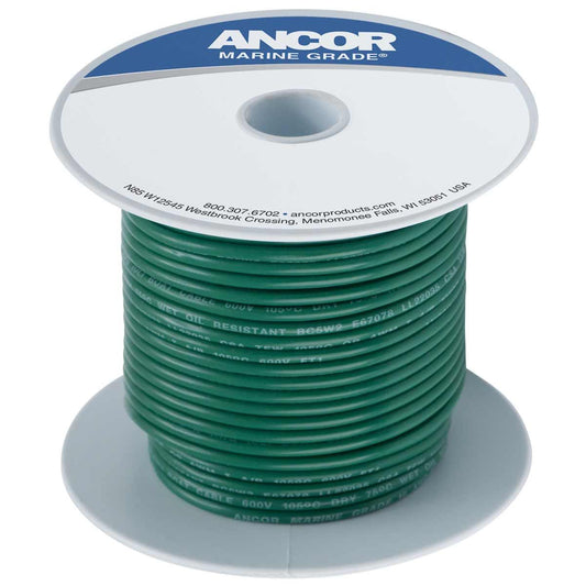 Ancor 1 Core 3mm² Tinned Green Thin Wall Cable (75m)