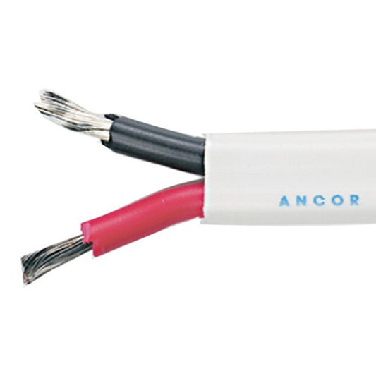 Ancor Flat 2 Core 1mm² Tinned White Thin Wall Cable (30m)