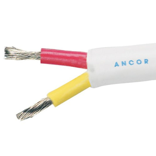 Ancor Round 2 Core 1mm² Tinned White Thin Wall Cable (30m)