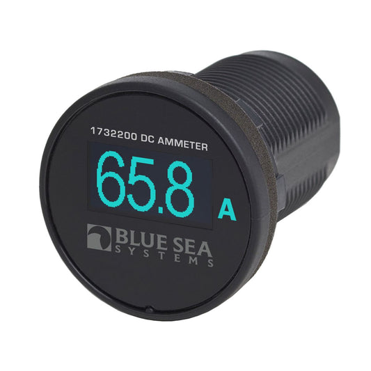 Blue Sea Mini OLED DC Ammeter (-100A to 100A / Blue Screen) 8-21732200