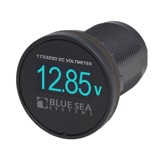 Blue Sea Mini OLED DC Voltmeter (12V / 24V / Blue Screen) 8-21733200
