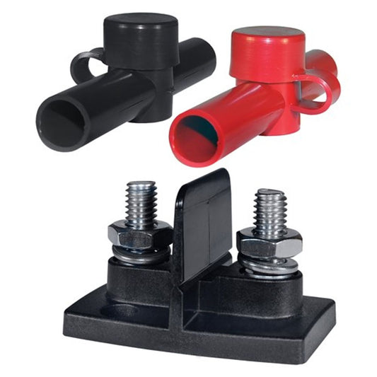 Blue Sea Dual Power Distribution Post (2 x 3/8" Connections)