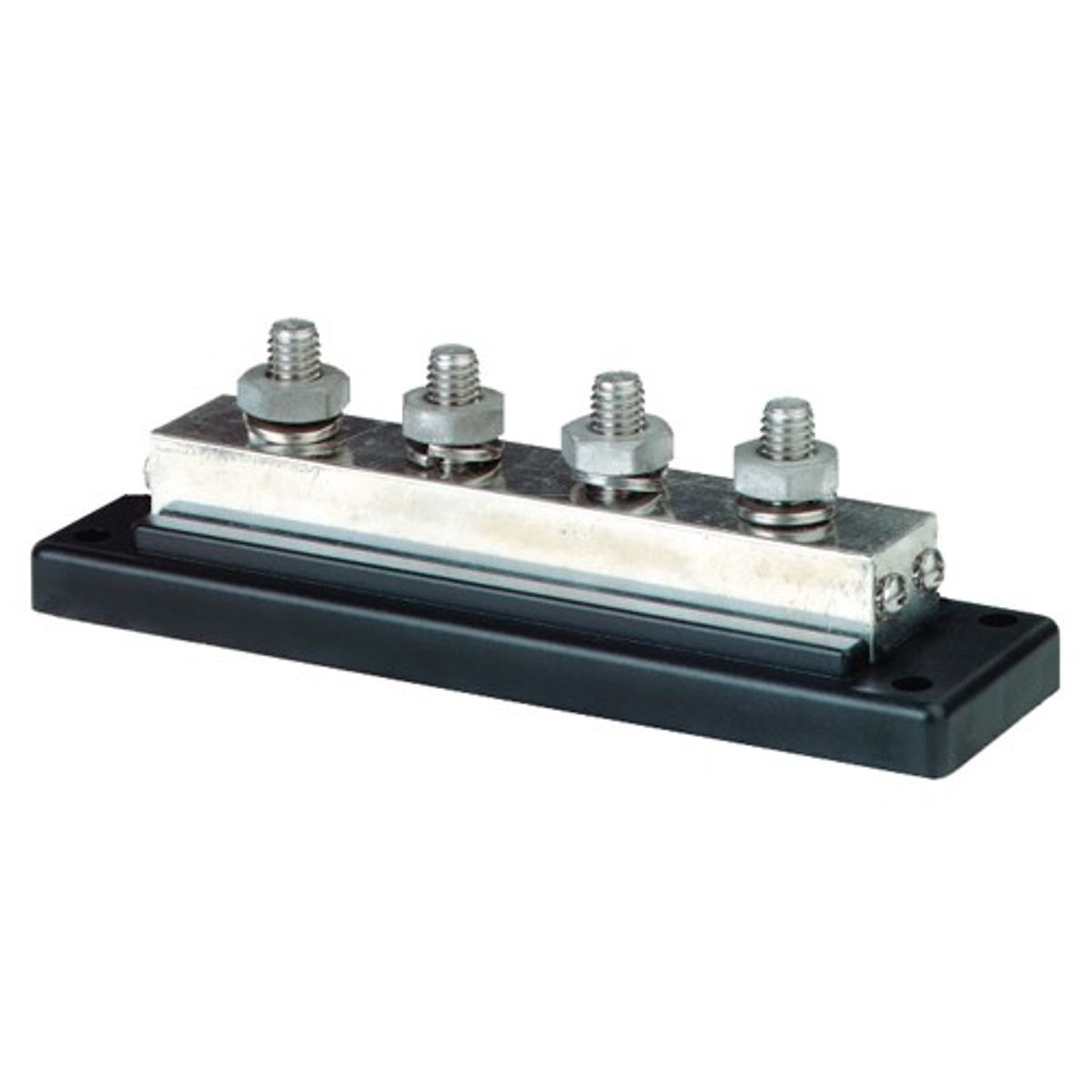 Blue Sea Black PowerBar Busbar (600A / 4 x 3/8" Connections)