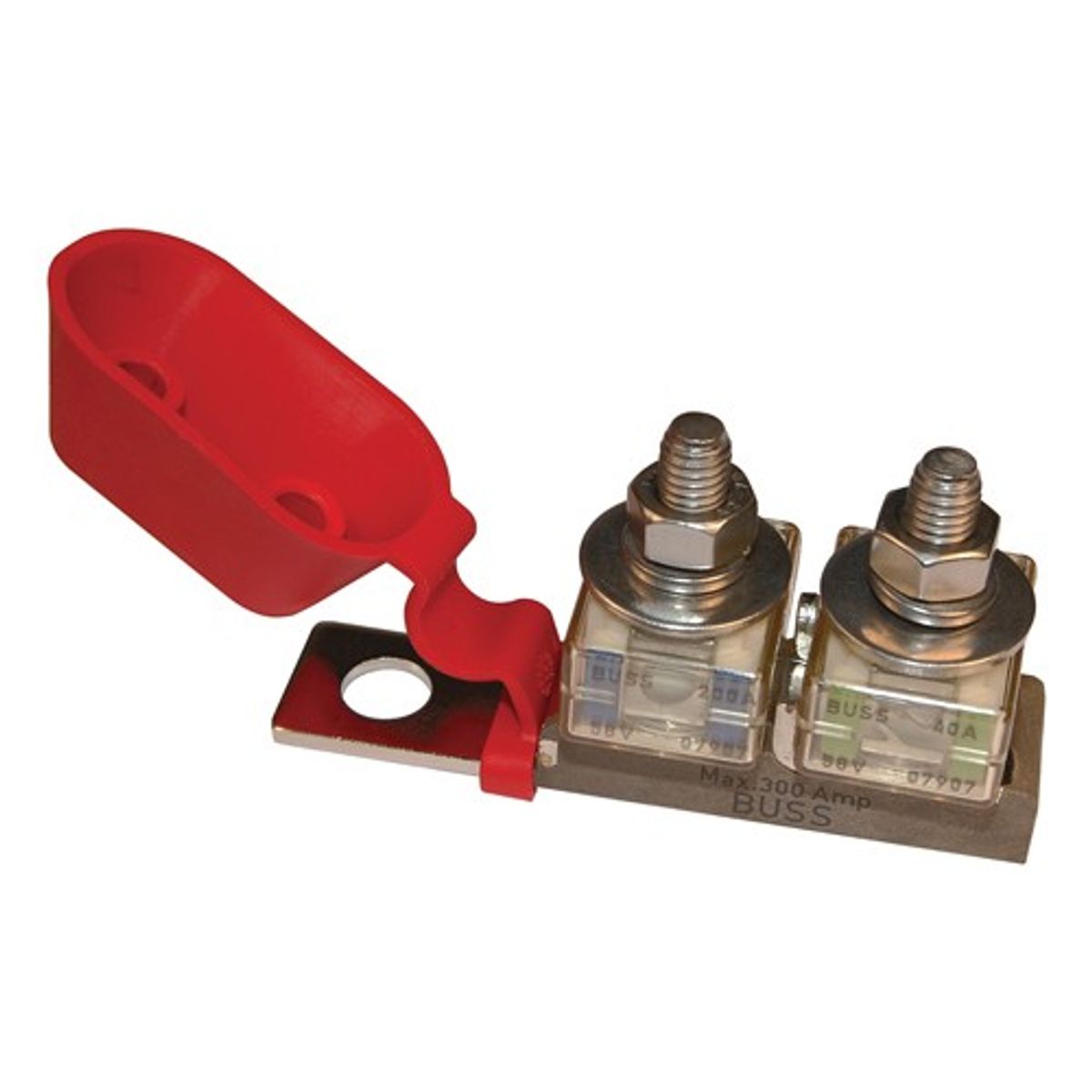 Blue Sea Terminal Fuse Block 2 Stud with Cover (30-300A)