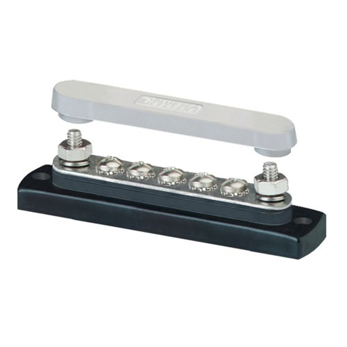 Blue Sea Mini Busbar with Polycarbonate Cover (100A / 5 Terminals)