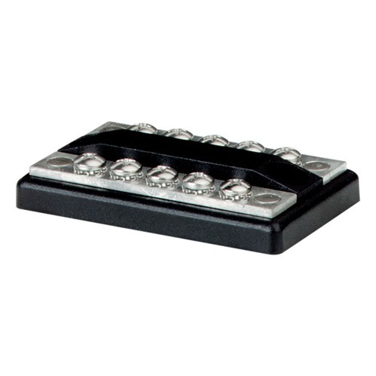 Blue Sea DualBus Positive & Negative Busbar (100A / 5 x #8-32 Screw)