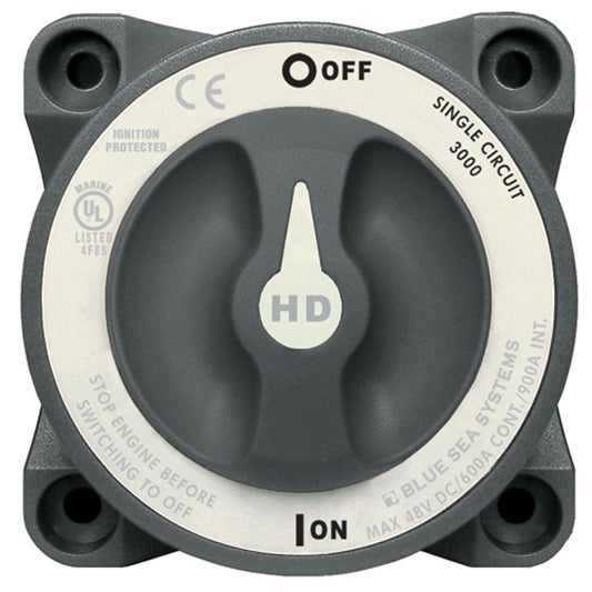 Blue Sea Heavy Duty Battery Switch (On/Off / 600A) 8-23000