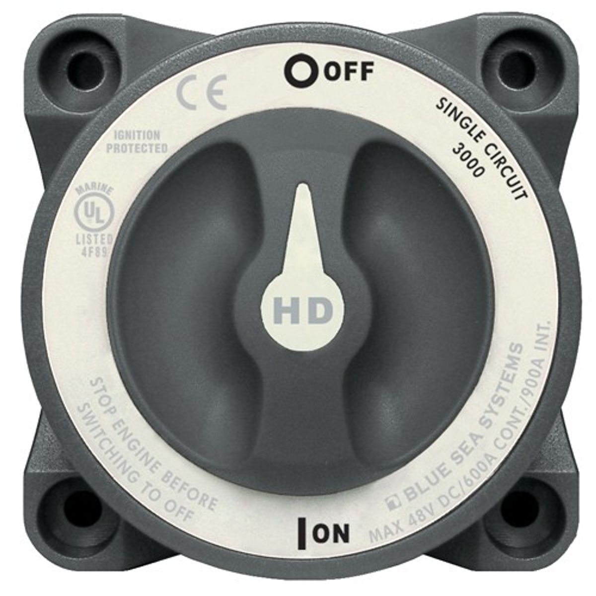 Blue Sea Heavy Duty Battery Switch (600A / On/Off / Each)
