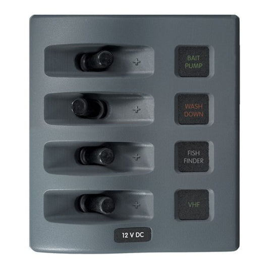 Blue Sea WeatherDeck 4-Way Waterproof Fuse Panel (12V)