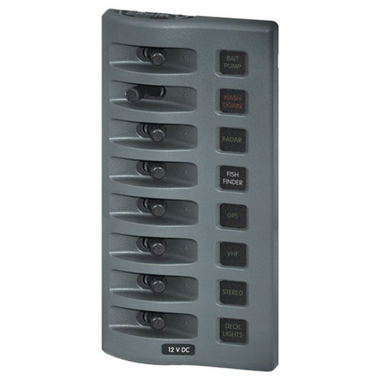 Blue Sea WeatherDeck 8-Way Waterproof Fuse Panel (12V)