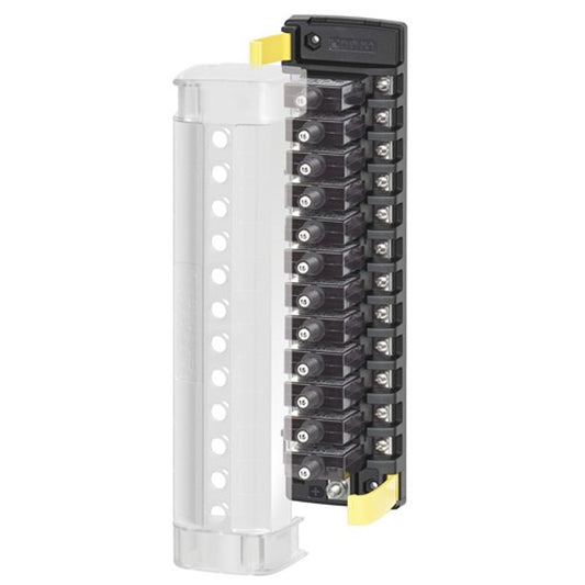 Blue Sea ST CLB Circuit Breaker Block with Common Ground (12-Way)