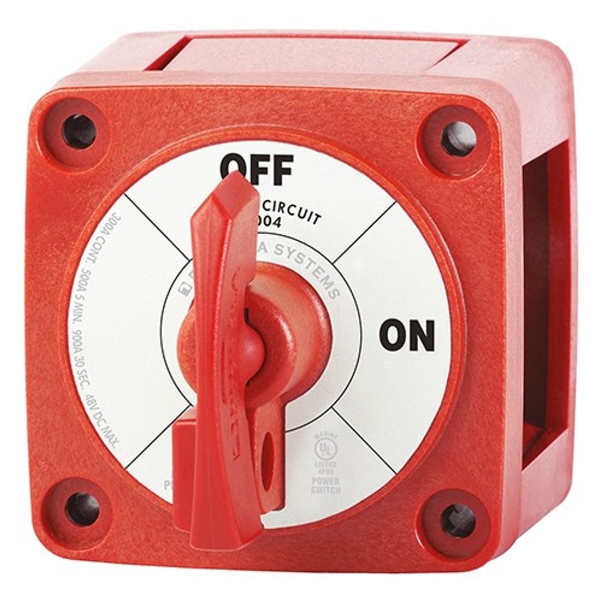 Blue Sea Battery Switch M Series with Locking Key (300A / On/Off)