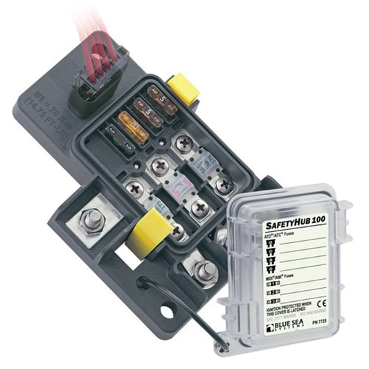Blue Sea Safetyhub 100 Fuse Block 7 Circuit (280A Max)