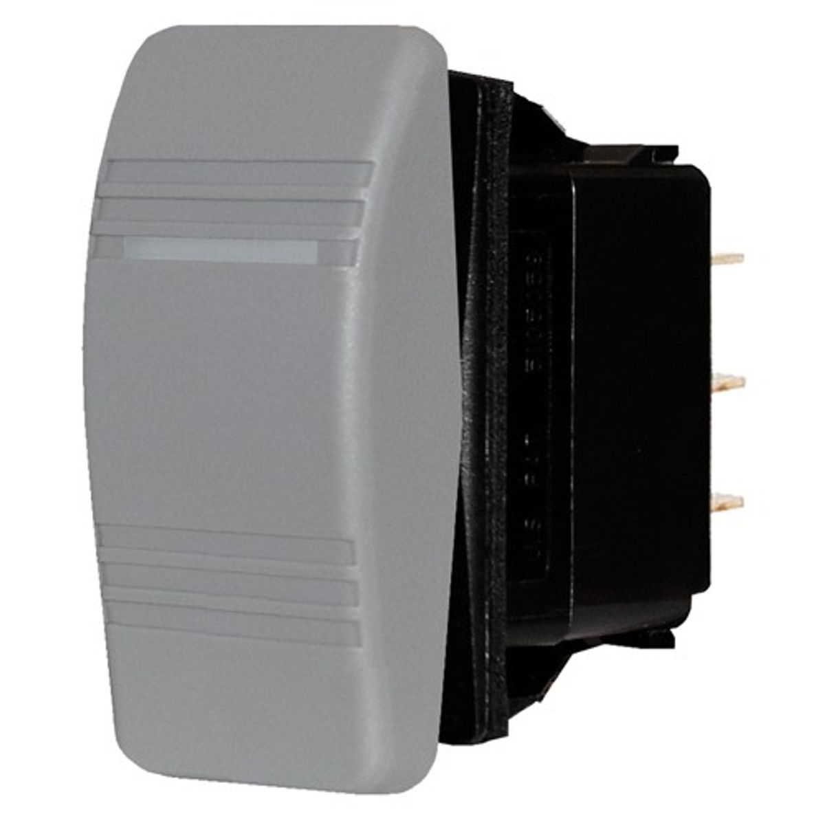 Blue Sea Contura Switch DPST with LED (Off-On / Grey)