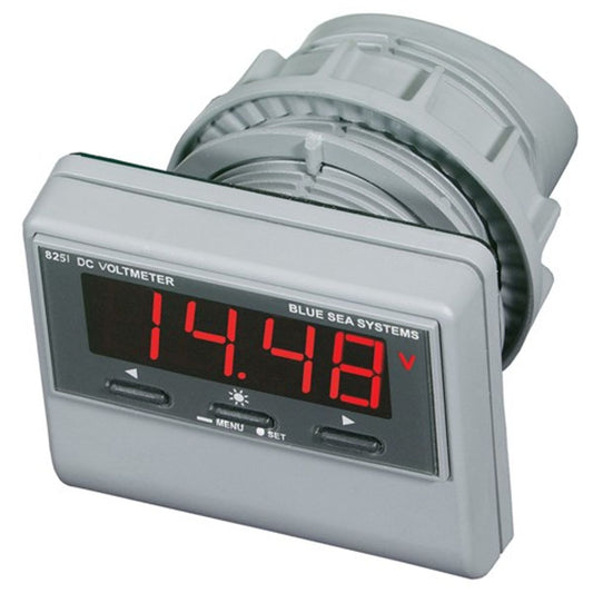Blue Sea Digital Voltmeter with Alarm (0-60V DC) 8-28251