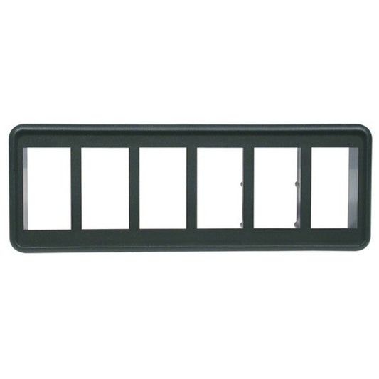 Blue Sea Contura Switch 6 Position Mounting Panel in Black