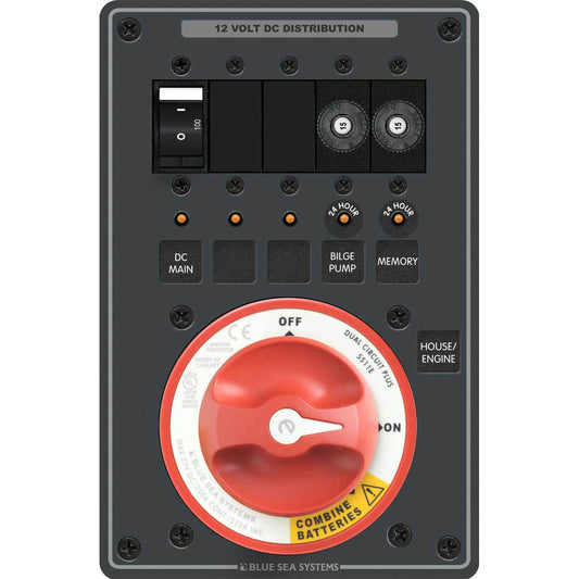 Blue Sea Dual Battery Main Distribution Panel (12/24V / 350A)