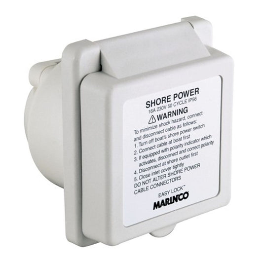Marinco Standard Shore Power Inlet Socket with Easy Lock (16A / 230V) 8-45001