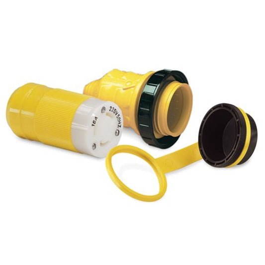 Marinco Shore Power Female Connector Kit with Cover & Cap (16A / 230V) 8-45006