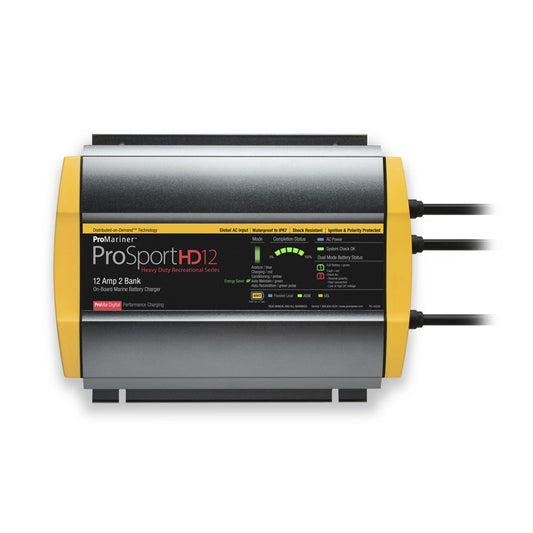 Promariner ProSportHD 12 Battery Charger with 2 Outputs (12-24V / 12A)