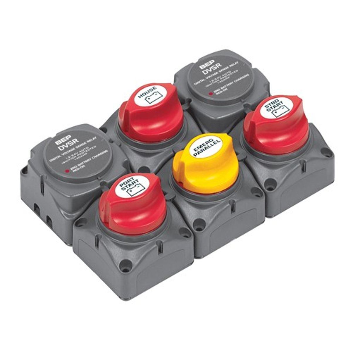 BEP Battery Distribution Cluster for Twin Outboard (3 Batteries)