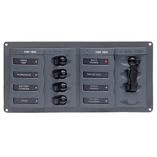 BEP 6-Way Circuit Breaker Panel Horizontal (230V AC / No Meters)