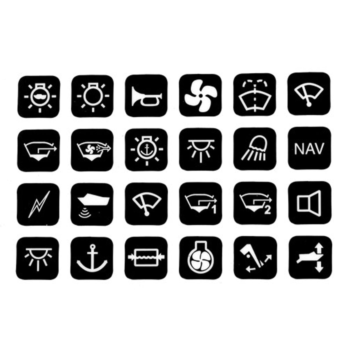 BEP Label Set for Contour 1000 Switch Panels Set-1002 8-91382