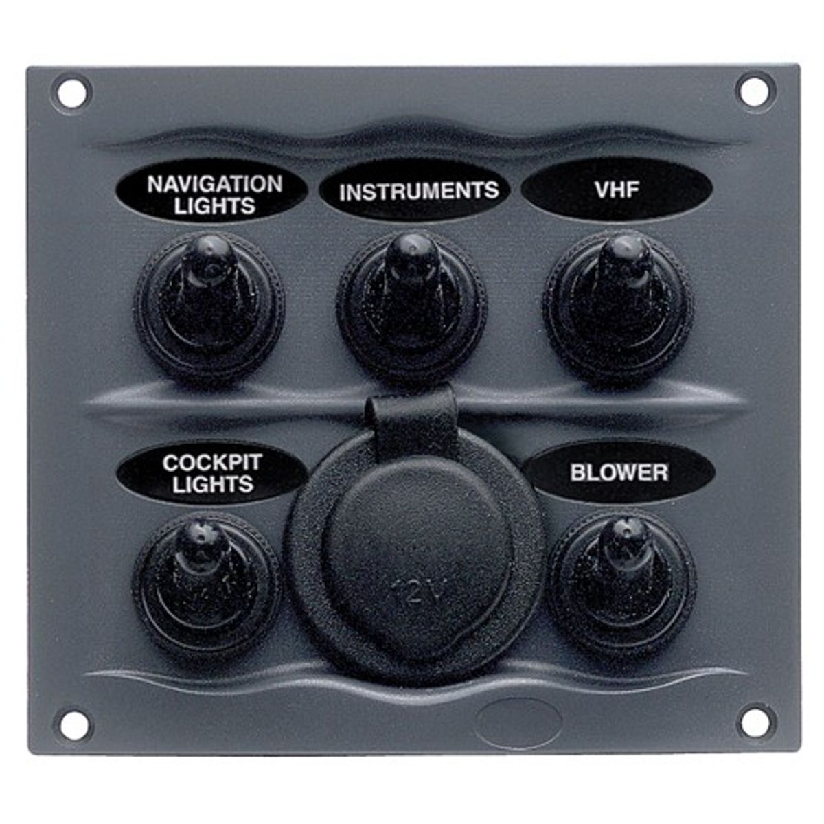 BEP 5-Way Compact Marine Waterproof Panel (Black)