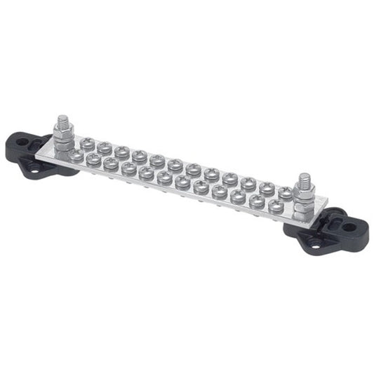 BEP Single Bus Bar with Cover (150A / 24 Screws / 2 Studs)