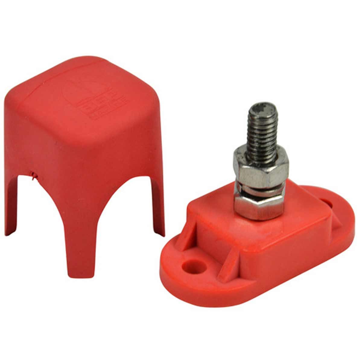 BEP Insulated Stud Single 6mm Positive with Cover