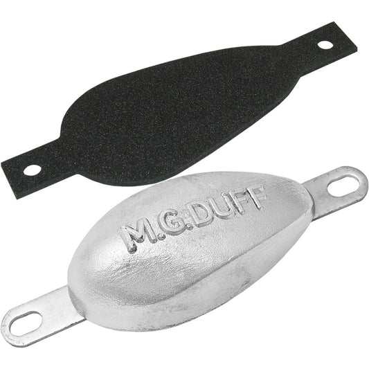 MG Duff ZD77 Pear Shaped Zinc Hull Anode for Salt Waters (2.1kg) 812002