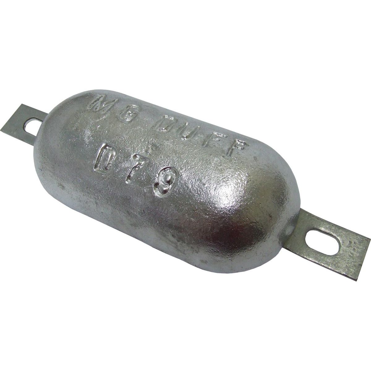 MG Duff ZD79 Straight Zinc Hull Anode for Salt Waters (3kg / Bolt On) 812003