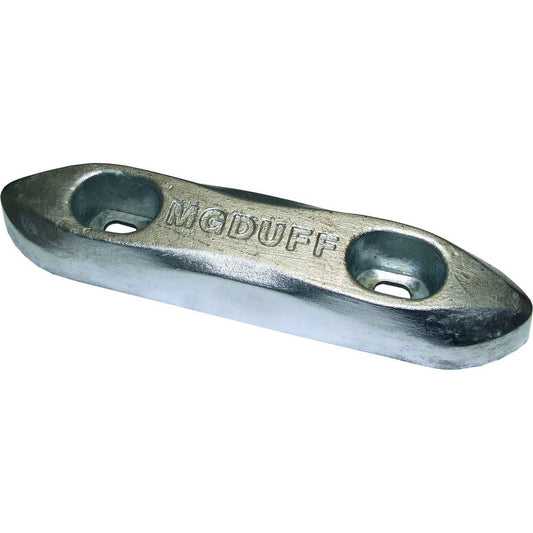 MG Duff ZD72B Straight Zinc Hull Anode for Salt Waters (12.0kg / Bolt) 812019