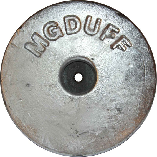 MG Duff AD55 Disc Shaped Aluminium Hull Anode (Salt / Brackish, 2.8kg) 812315