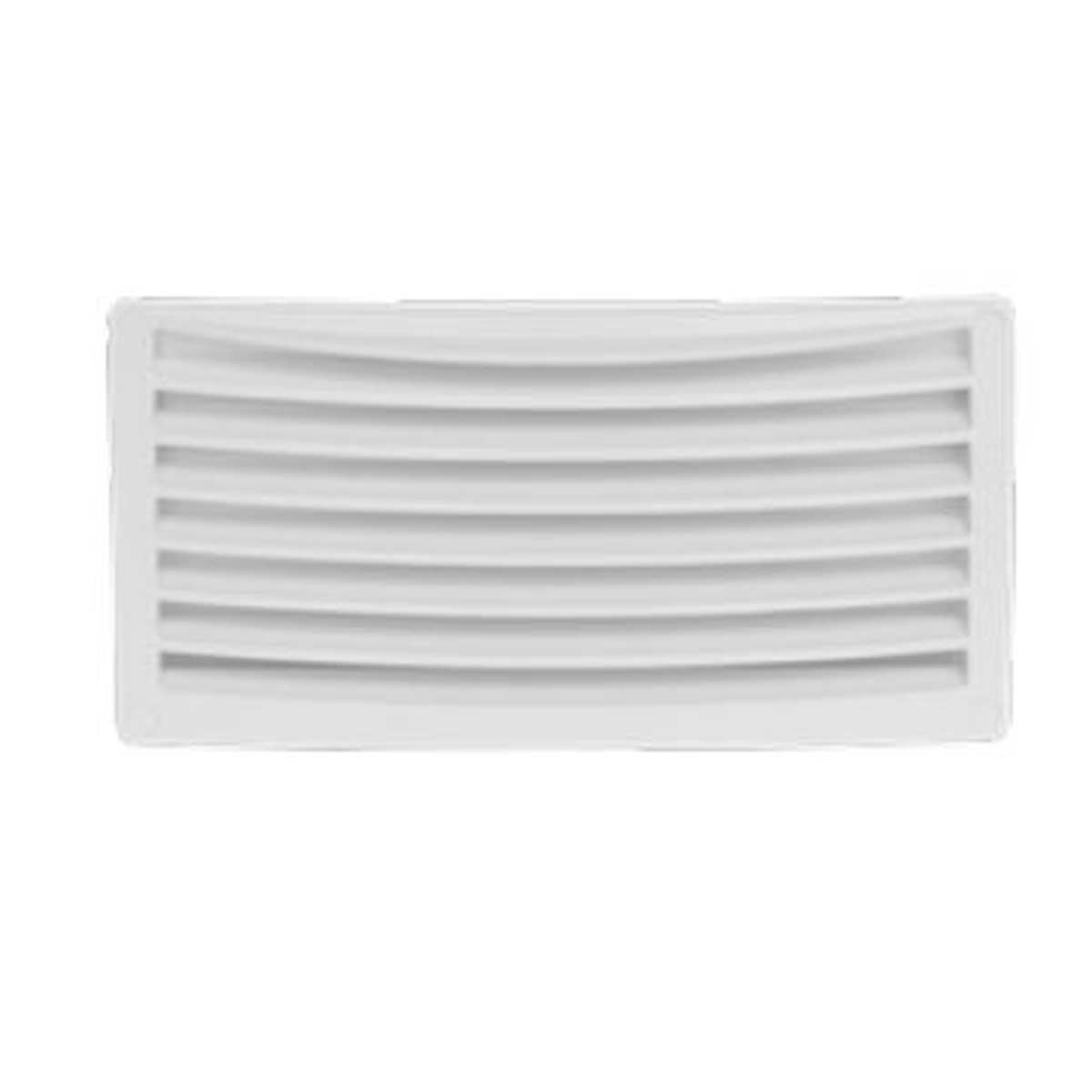 Can SB Plastic Louvred Vent 236 x 118mm White 813545