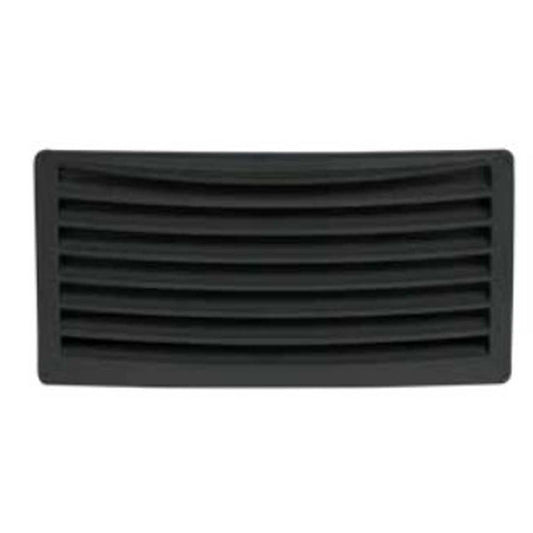 Can SB Plastic Louvred Vent 236 x 118mm Black 813548