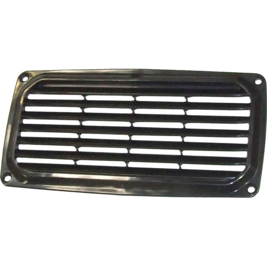 AG Black Plastic Louvered Air Vent (201mm x 100mm) 813570