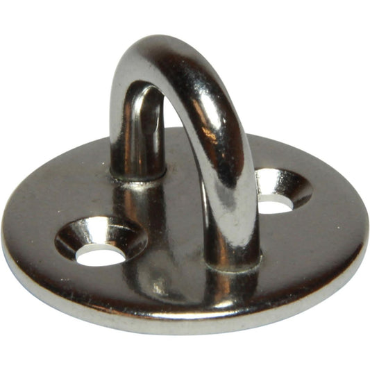 Osculati Stainless Steel Eye Plate (33mm Diameter Base / 2 Bolts) 813633