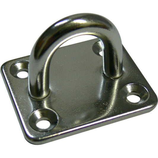 Osculati Stainless Steel Eye Plate (48mm x 60mm Base / 4 Bolts) 813636
