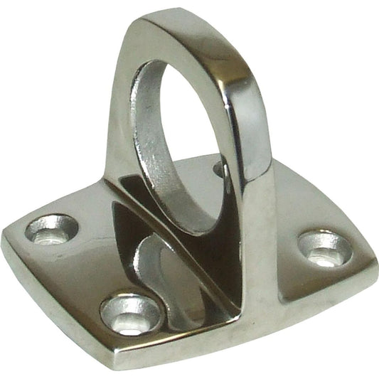 Osculati Stainless Steel Eye Plate (46mm x 38mm Base / 4 Bolts) 813639