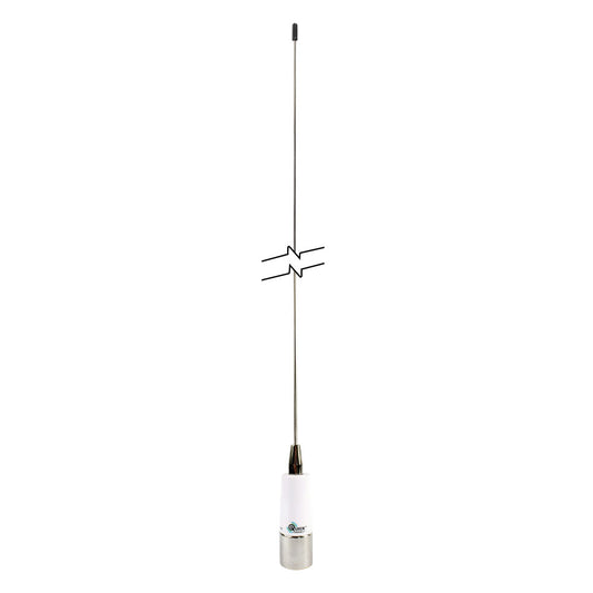 Shakespeare Chrome QuickConnect S-Steel 3dB VHF Whip Antenna - 0.9m