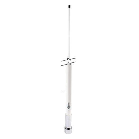 Shakespeare Chrome QuickConnect Fibreglass 3dB VHF Antenna - 1.2m