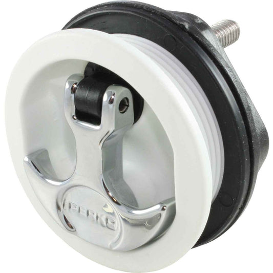 Perko 1092 Surface Mount Latch (White / Chrome Handle) 827922