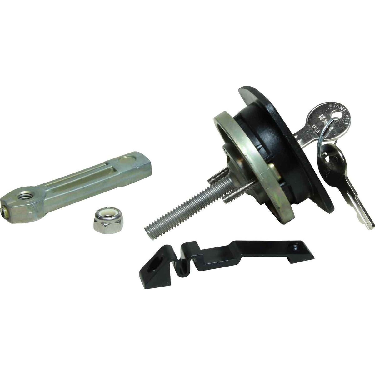 Perko 0931 Locking Flush Latch (With Number 3 Cam Bar & Keys / Black) 827963