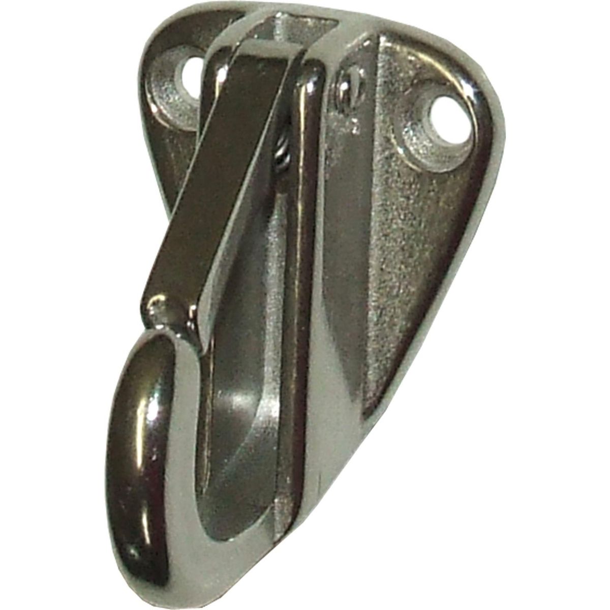 Osculati Stainless Steel Plate Hook with Spring Catch (10mm) 831007