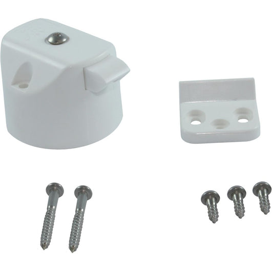 Osculati Knob Lock for Cabinet Doors & Drawers (White) 831077