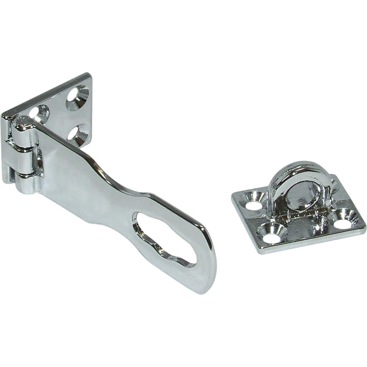 Chrome Plated Brass Folding Lockable Latch (95mm x 25mm) 831083